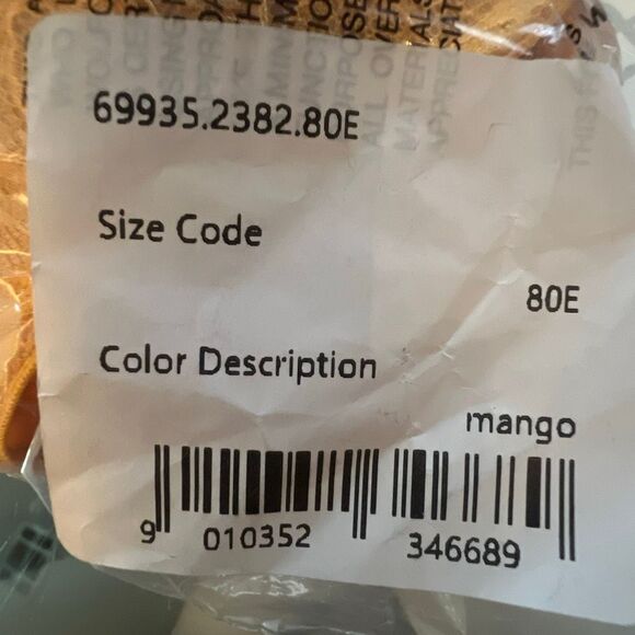 NWT Wolford Magnolia Lace Push-Up Demi Bra Mango Yellow 80E / 36E - Picture 10 of 11